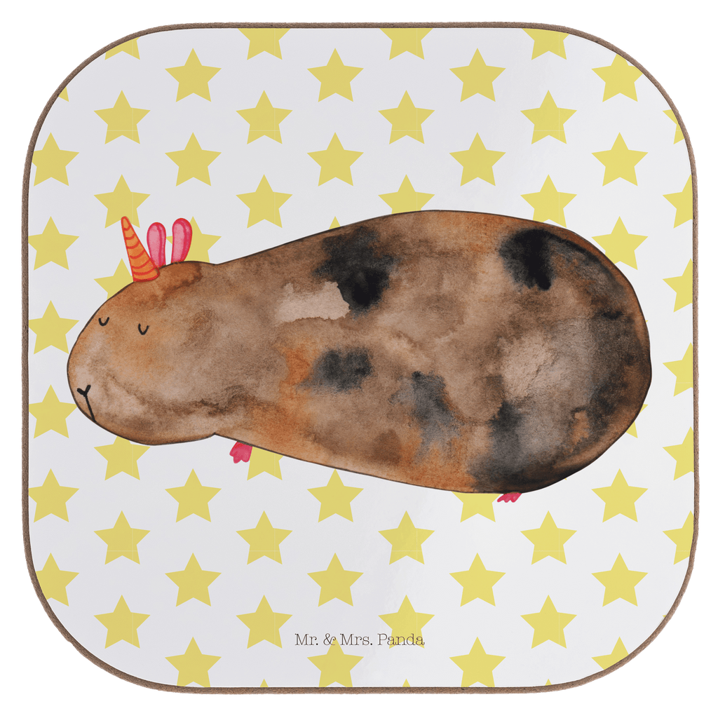 Quadratische Untersetzer Meerhörnchen Bierdeckel, Glasuntersetzer, Untersetzer Gläser, Getränkeuntersetzer, Einhorn, Einhörner, Einhorn Deko, Pegasus, Unicorn, Meerhörnchen, Meericorn, Meerschwein, Meerschweinchen