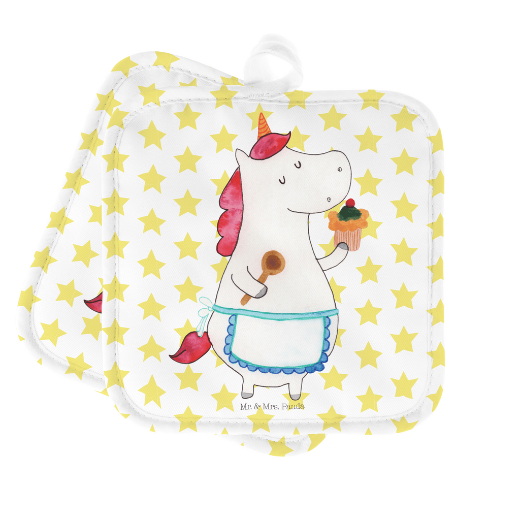 2er Set Topflappen  Einhorn Küchenfee Topflappen, Topfuntersetzer, Ofenhandschuh, Topflappen Set, Topflappen lustig, Topflappen mit Spruch, Einhorn, Einhörner, Einhorn Deko, Pegasus, Unicorn, backen, Muffin, Motivation, Träumer, träumen, Bäckerin, Hobbykoch, Koch, Torte, Kuchen