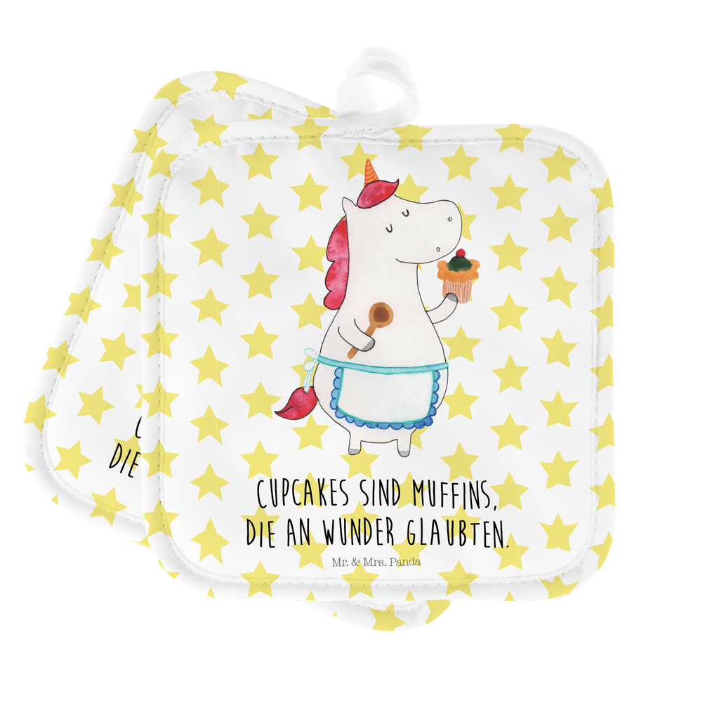 2er Set Topflappen  Einhorn Küchenfee Topflappen, Topfuntersetzer, Ofenhandschuh, Topflappen Set, Topflappen lustig, Topflappen mit Spruch, Einhorn, Einhörner, Einhorn Deko, Pegasus, Unicorn, backen, Muffin, Motivation, Träumer, träumen, Bäckerin, Hobbykoch, Koch, Torte, Kuchen