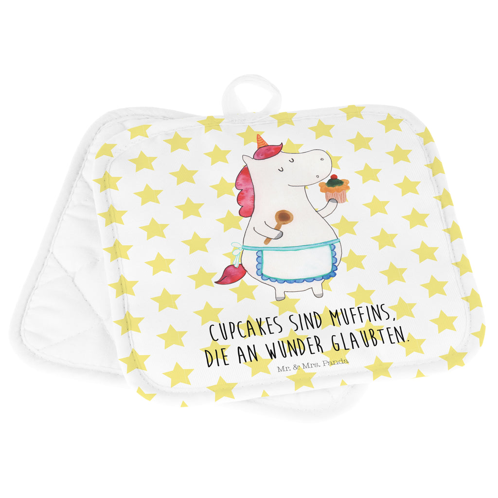 2er Set Topflappen  Einhorn Küchenfee Topflappen, Topfuntersetzer, Ofenhandschuh, Topflappen Set, Topflappen lustig, Topflappen mit Spruch, Einhorn, Einhörner, Einhorn Deko, Pegasus, Unicorn, backen, Muffin, Motivation, Träumer, träumen, Bäckerin, Hobbykoch, Koch, Torte, Kuchen