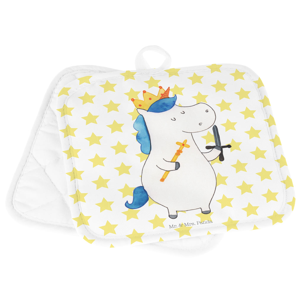 2er Set Topflappen  Einhorn König mit Schwert Topflappen, Topfuntersetzer, Ofenhandschuh, Topflappen Set, Topflappen lustig, Topflappen mit Spruch, Einhorn, Einhörner, Einhorn Deko, Pegasus, Unicorn, König, Ritter, Mittelalter