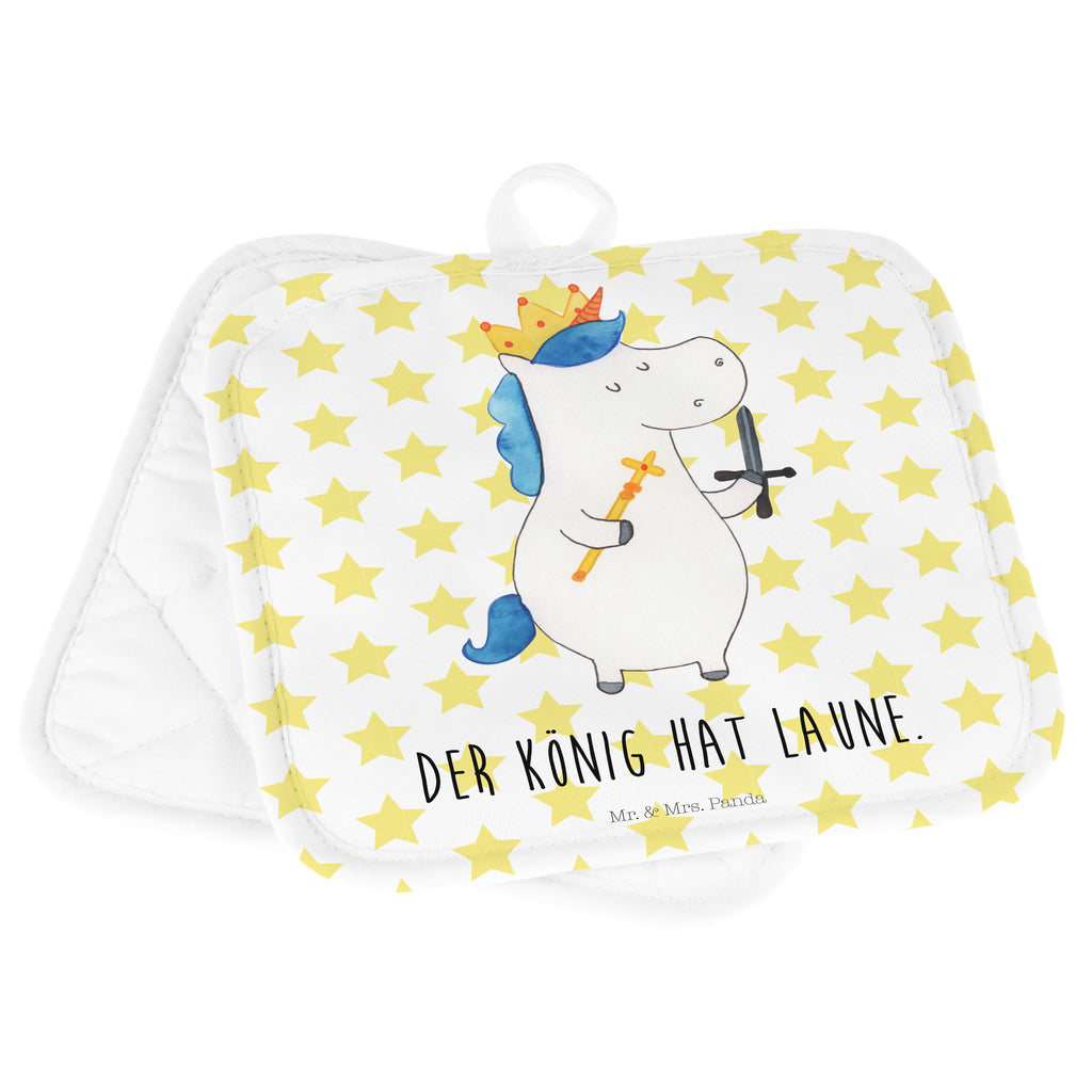 2er Set Topflappen  Einhorn König mit Schwert Topflappen, Topfuntersetzer, Ofenhandschuh, Topflappen Set, Topflappen lustig, Topflappen mit Spruch, Einhorn, Einhörner, Einhorn Deko, Pegasus, Unicorn, König, Ritter, Mittelalter