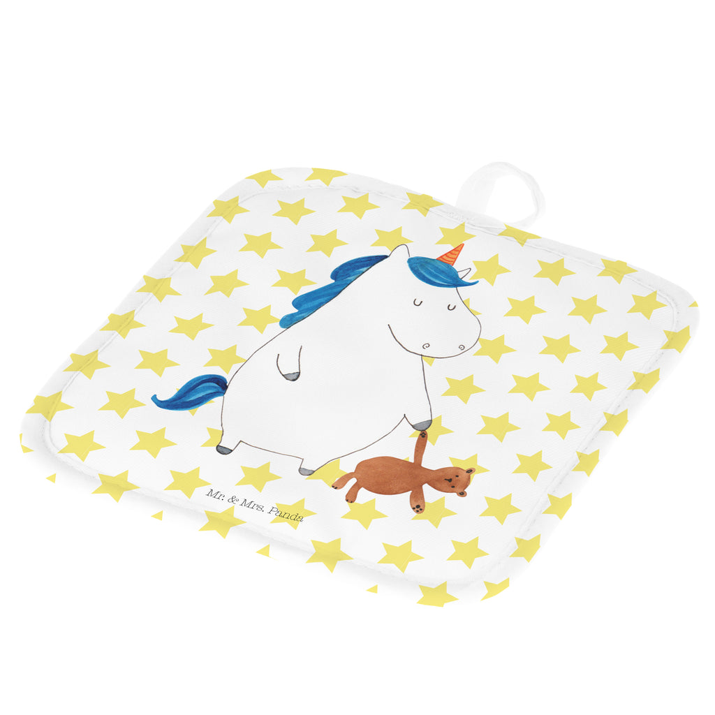 2er Set Topflappen  Einhorn Teddy Topflappen, Topfuntersetzer, Ofenhandschuh, Topflappen Set, Topflappen lustig, Topflappen mit Spruch, Einhorn, Einhörner, Einhorn Deko, Pegasus, Unicorn, schlafen, gute Nacht, Single, Bett, Träumen, Freundin, Singleleben