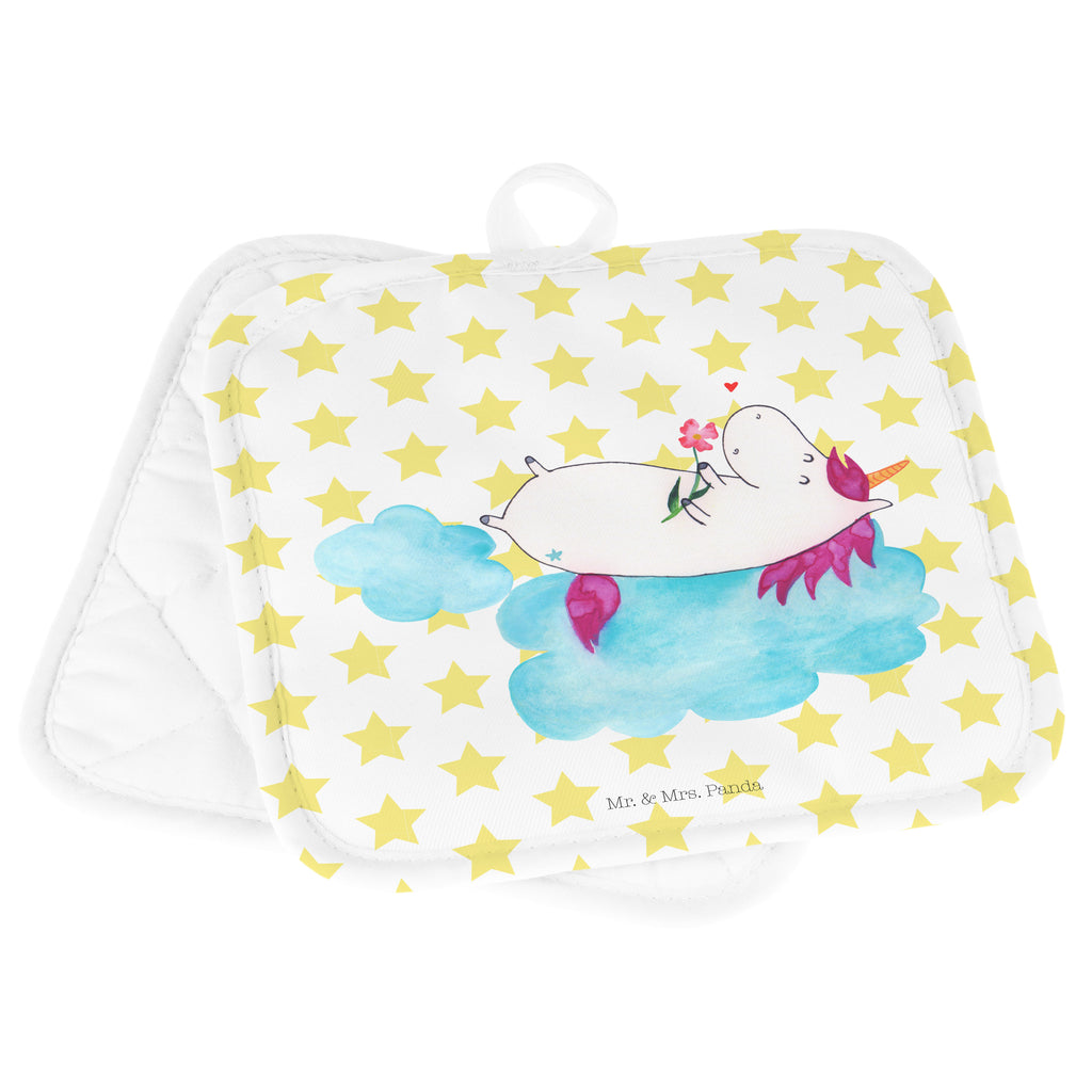 2er Set Topflappen  Einhorn verliebt auf Wolke Topflappen, Topfuntersetzer, Ofenhandschuh, Topflappen Set, Topflappen lustig, Topflappen mit Spruch, Einhorn, Einhörner, Einhorn Deko, Pegasus, Unicorn, verliebt, Liebe, Liebesbeweis, Freundin, Wolke