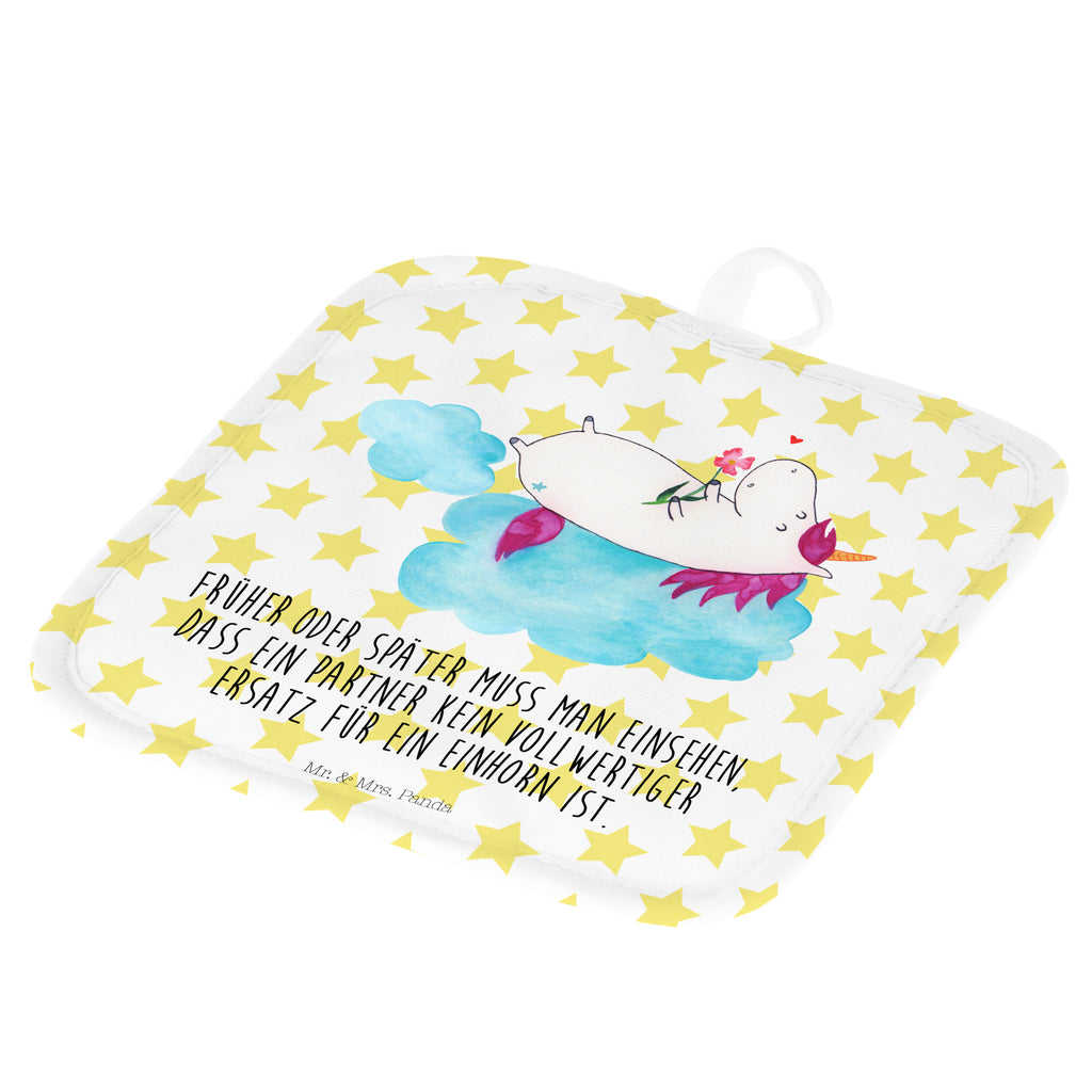 2er Set Topflappen  Einhorn verliebt auf Wolke Topflappen, Topfuntersetzer, Ofenhandschuh, Topflappen Set, Topflappen lustig, Topflappen mit Spruch, Einhorn, Einhörner, Einhorn Deko, Pegasus, Unicorn, verliebt, Liebe, Liebesbeweis, Freundin, Wolke