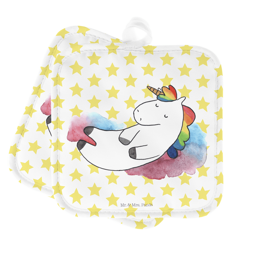 2er Set Topflappen  Einhorn Wolke 7 Topflappen, Topfuntersetzer, Ofenhandschuh, Topflappen Set, Topflappen lustig, Topflappen mit Spruch, Einhorn, Einhörner, Einhorn Deko, Pegasus, Unicorn, verliebt, Menschen, witzig, lustig, Geschenk, Glaube, Realität, Lächeln