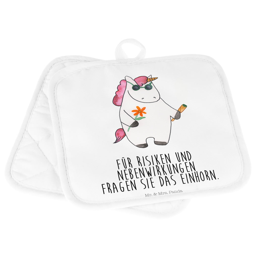 2er Set Topflappen  Einhorn Woodstock Topflappen, Topfuntersetzer, Ofenhandschuh, Topflappen Set, Topflappen lustig, Topflappen mit Spruch, Einhorn, Einhörner, Einhorn Deko, Pegasus, Unicorn, Kiffen, Joint, Zigarette, Alkohol, Party, Spaß. lustig, witzig, Woodstock