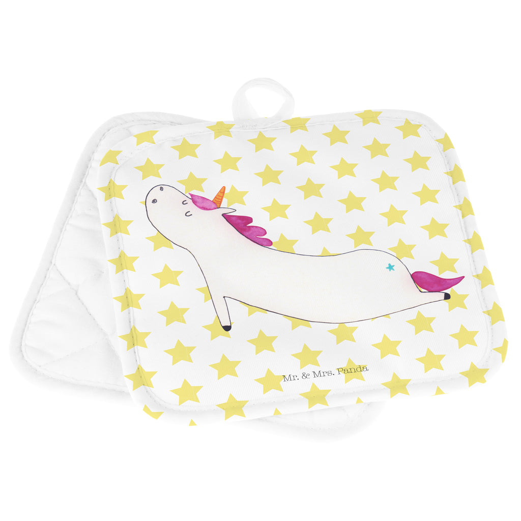 2er Set Topflappen  Einhorn Yoga Topflappen, Topfuntersetzer, Ofenhandschuh, Topflappen Set, Topflappen lustig, Topflappen mit Spruch, Einhorn, Einhörner, Einhorn Deko, Pegasus, Unicorn, Yoga, Namaste, Achtsamkeit, Entspannung, Joga, Yogamatte, Sport, lustig, witzig, süß