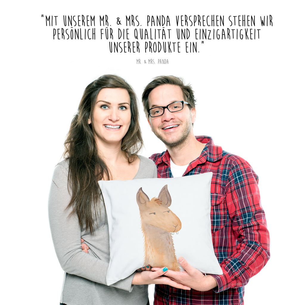 40x40 Kissen Lamakopf genervt Kissenhülle, Kopfkissen, Sofakissen, Dekokissen, Motivkissen, Lama, Alpaka, Lamas, Recht haben, genervt sein, Freundin, beste Freundin, Partnerin, Büro, Büroalltag, Chef, Chefin, Azubi