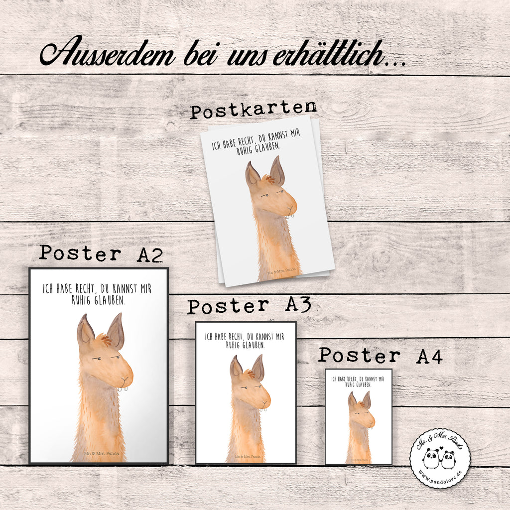 Poster Lamakopf genervt Poster, Wandposter, Bild, Wanddeko, Küchenposter, Kinderposter, Wanddeko Bild, Raumdekoration, Wanddekoration, Handgemaltes Poster, Mr. & Mrs. Panda Poster, Designposter, Kunstdruck, Posterdruck, Lama, Alpaka, Lamas, Recht haben, genervt sein, Freundin, beste Freundin, Partnerin, Büro, Büroalltag, Chef, Chefin, Azubi