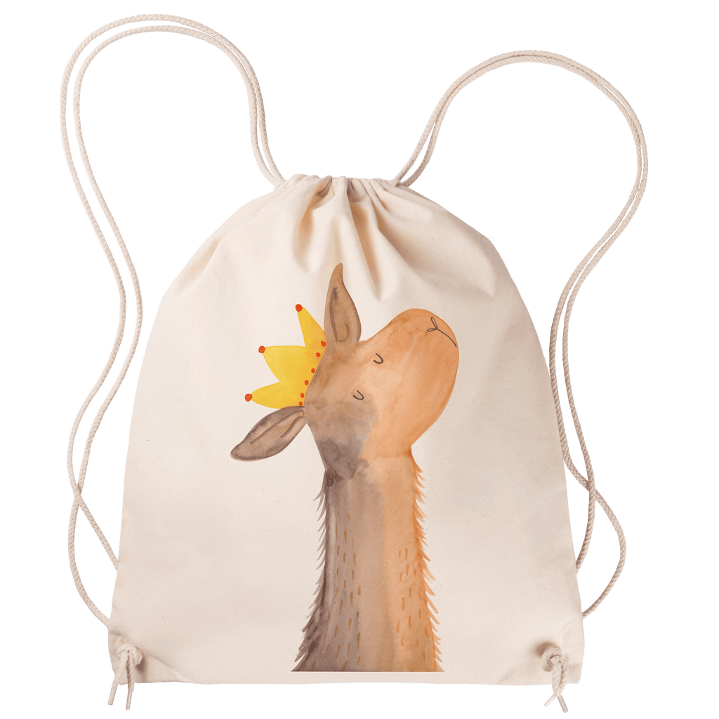 Sportbeutel Lamakopf König Turnbeutel, Beutel, Sporttasche, Tasche, Stoffbeutel, Lama, Alpaka, Lamas, König, Königin, Freundin, Mama, Papa, Büro Kollege, Kollegin, Chef, Vorgesetzter, Abi, Abitur