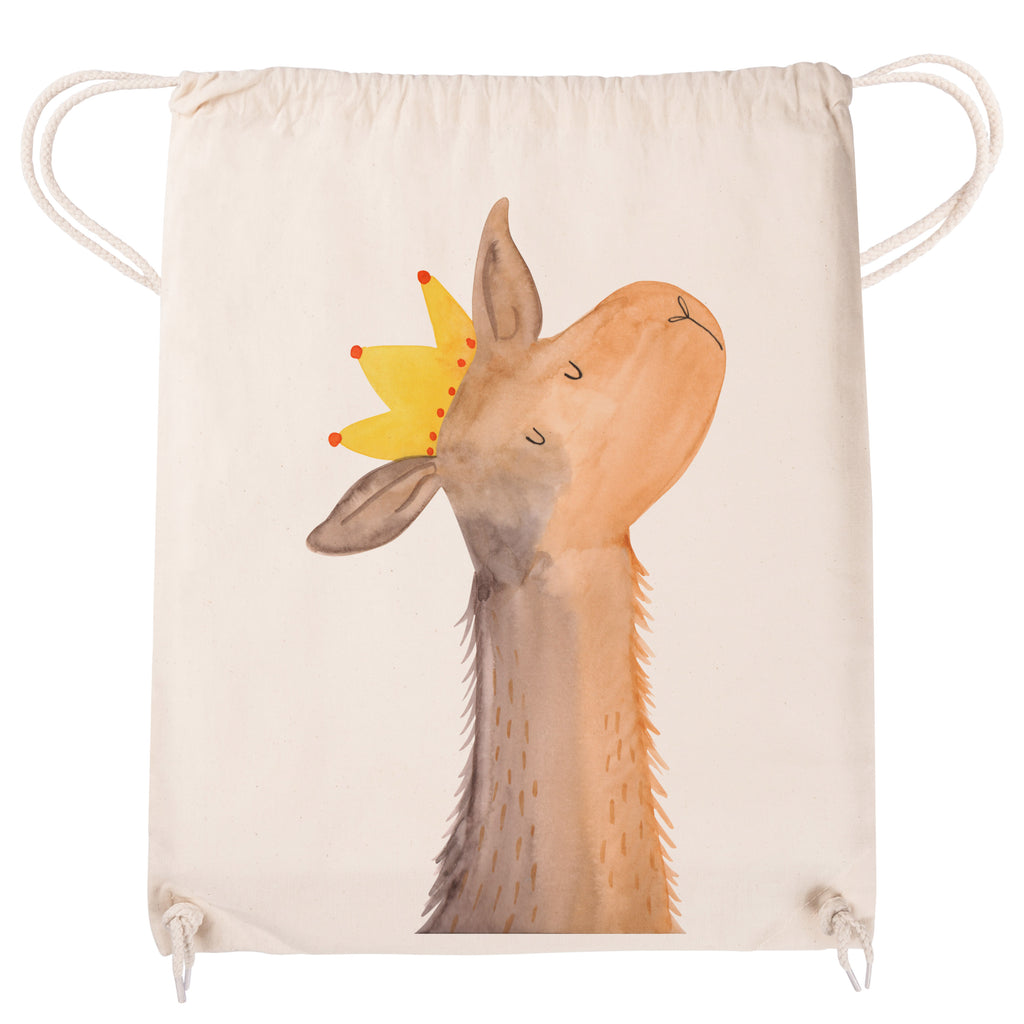 Sportbeutel Lamakopf König Turnbeutel, Beutel, Sporttasche, Tasche, Stoffbeutel, Lama, Alpaka, Lamas, König, Königin, Freundin, Mama, Papa, Büro Kollege, Kollegin, Chef, Vorgesetzter, Abi, Abitur