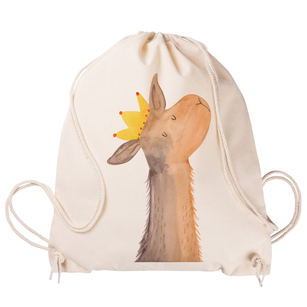 Sportbeutel Lamakopf König Turnbeutel, Beutel, Sporttasche, Tasche, Stoffbeutel, Lama, Alpaka, Lamas, König, Königin, Freundin, Mama, Papa, Büro Kollege, Kollegin, Chef, Vorgesetzter, Abi, Abitur