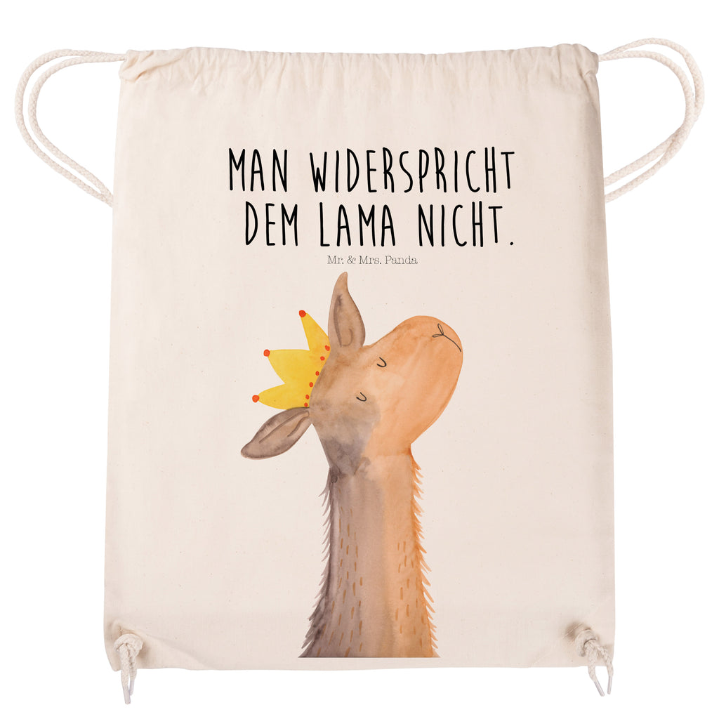 Sportbeutel Lamakopf König Turnbeutel, Beutel, Sporttasche, Tasche, Stoffbeutel, Lama, Alpaka, Lamas, König, Königin, Freundin, Mama, Papa, Büro Kollege, Kollegin, Chef, Vorgesetzter, Abi, Abitur