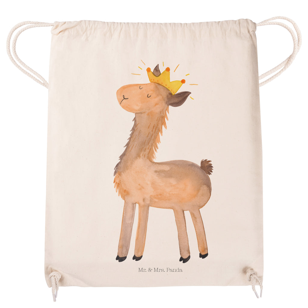 Sportbeutel Lama König Turnbeutel, Beutel, Sporttasche, Tasche, Stoffbeutel, Lama, Alpaka, Lamas, König, Königin, Freundin, Mama, Papa, Büro Kollege, Kollegin, Chef, Vorgesetzter, Abi, Abitur