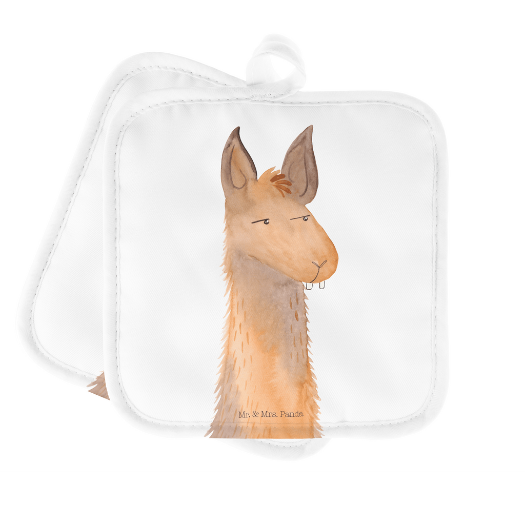 2er Set Topflappen  Lamakopf genervt Topflappen, Topfuntersetzer, Ofenhandschuh, Topflappen Set, Topflappen lustig, Topflappen mit Spruch, Lama, Alpaka, Lamas, Recht haben, genervt sein, Freundin, beste Freundin, Partnerin, Büro, Büroalltag, Chef, Chefin, Azubi