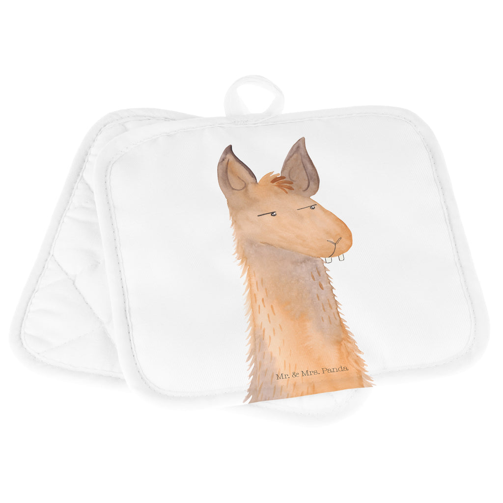 2er Set Topflappen  Lamakopf genervt Topflappen, Topfuntersetzer, Ofenhandschuh, Topflappen Set, Topflappen lustig, Topflappen mit Spruch, Lama, Alpaka, Lamas, Recht haben, genervt sein, Freundin, beste Freundin, Partnerin, Büro, Büroalltag, Chef, Chefin, Azubi