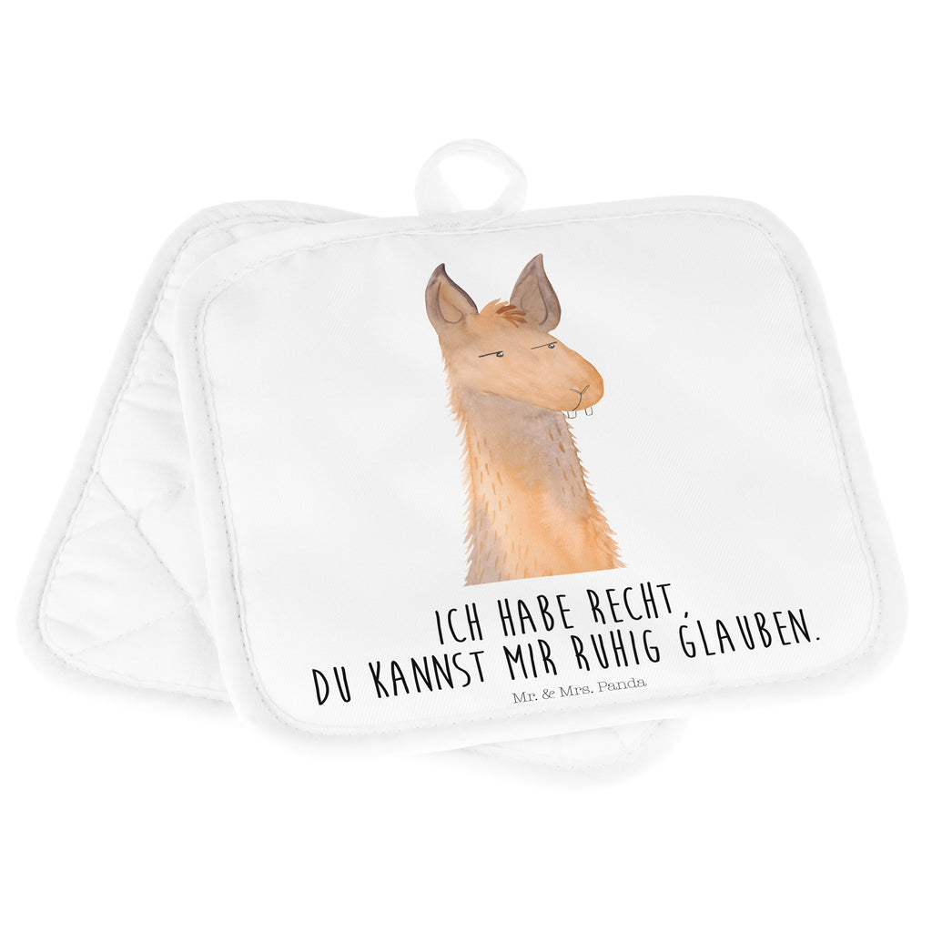 2er Set Topflappen  Lamakopf genervt Topflappen, Topfuntersetzer, Ofenhandschuh, Topflappen Set, Topflappen lustig, Topflappen mit Spruch, Lama, Alpaka, Lamas, Recht haben, genervt sein, Freundin, beste Freundin, Partnerin, Büro, Büroalltag, Chef, Chefin, Azubi