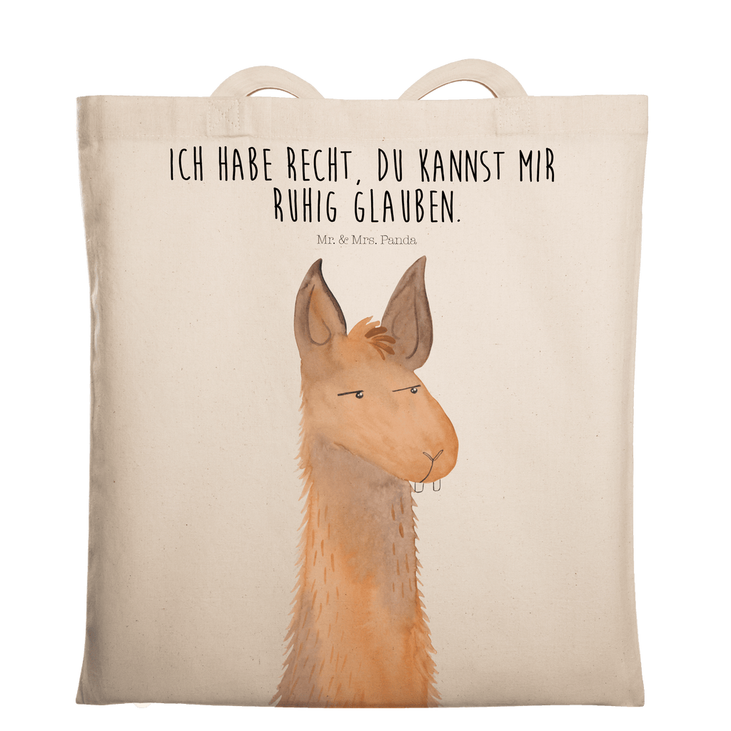 Tragetasche Lamakopf genervt Beuteltasche, Beutel, Einkaufstasche, Jutebeutel, Stoffbeutel, Lama, Alpaka, Lamas, Recht haben, genervt sein, Freundin, beste Freundin, Partnerin, Büro, Büroalltag, Chef, Chefin, Azubi