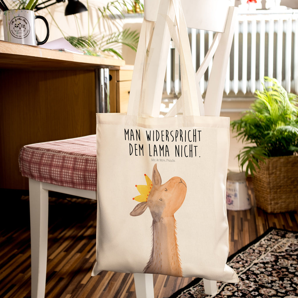 Tragetasche Lamakopf König Beuteltasche, Beutel, Einkaufstasche, Jutebeutel, Stoffbeutel, Lama, Alpaka, Lamas, König, Königin, Freundin, Mama, Papa, Büro Kollege, Kollegin, Chef, Vorgesetzter, Abi, Abitur