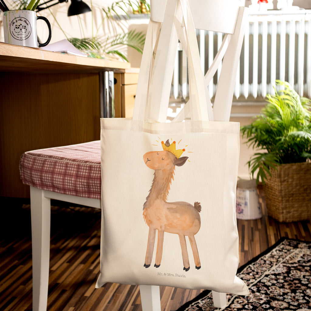 Tragetasche Lama König Beuteltasche, Beutel, Einkaufstasche, Jutebeutel, Stoffbeutel, Lama, Alpaka, Lamas, König, Königin, Freundin, Mama, Papa, Büro Kollege, Kollegin, Chef, Vorgesetzter, Abi, Abitur