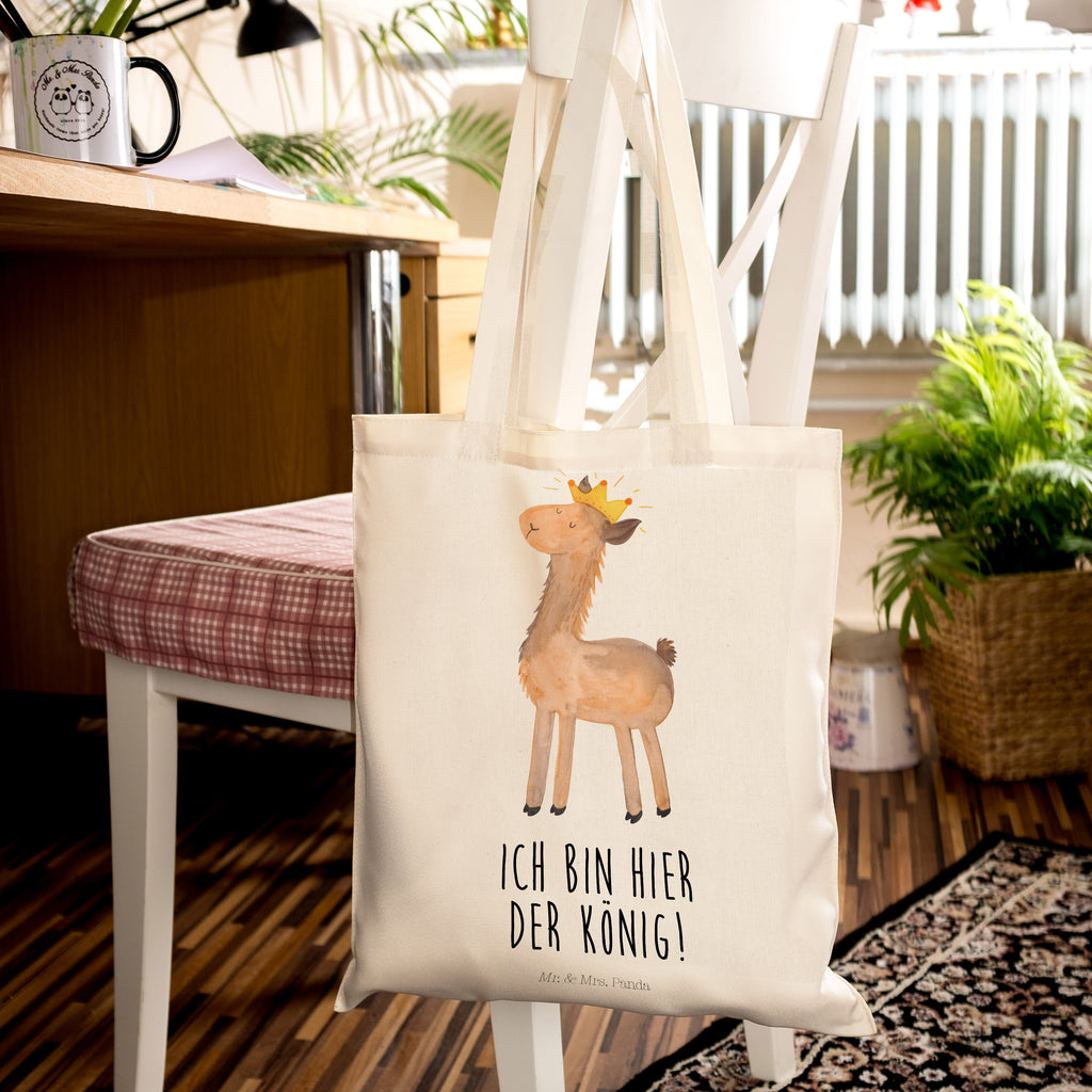 Tragetasche Lama König Beuteltasche, Beutel, Einkaufstasche, Jutebeutel, Stoffbeutel, Lama, Alpaka, Lamas, König, Königin, Freundin, Mama, Papa, Büro Kollege, Kollegin, Chef, Vorgesetzter, Abi, Abitur
