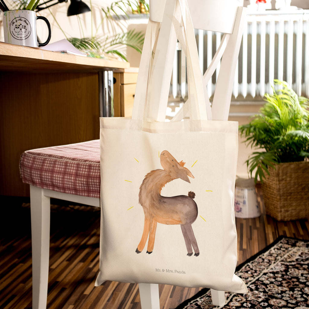Tragetasche Lama stolz Beuteltasche, Beutel, Einkaufstasche, Jutebeutel, Stoffbeutel, Lama, Alpaka, Lamas, Außenseiter, Anders, Neustart, stolz, Hippie, Freundin, Freundinnen, beste Freundin, Kumpel, Familie, Family