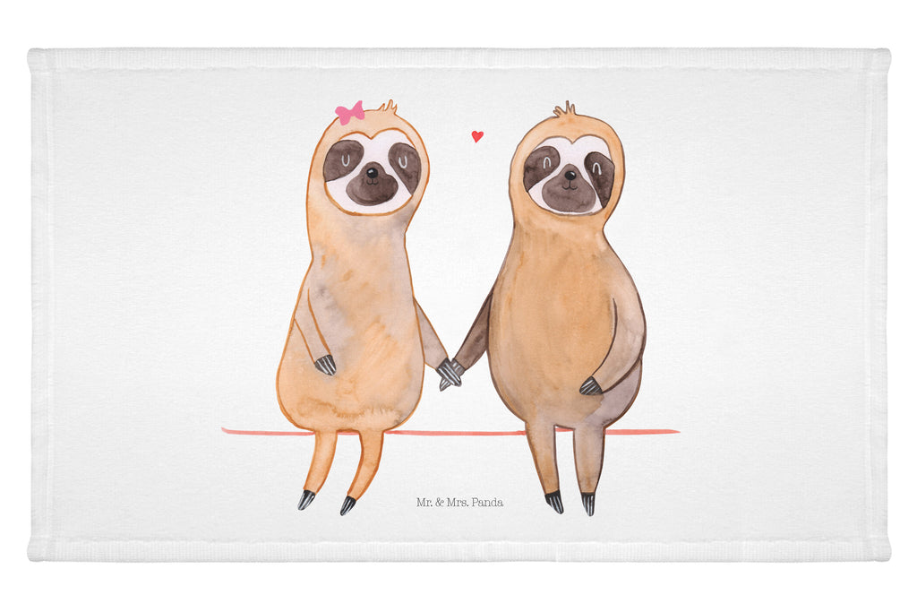 Gäste Handtuch Faultier Pärchen Gästetuch, Reisehandtuch, Sport Handtuch, Frottier, Kinder Handtuch, Faultier, Faultier Geschenk, Faultier Deko, Faultiere, faul, Lieblingstier, Liebe, Liebespaar, Faultierliebe, Faultierpärchen, verliebt, verlobt, gemeinsam, relaxen, Pärchen, Beziehung, Langsamkeit