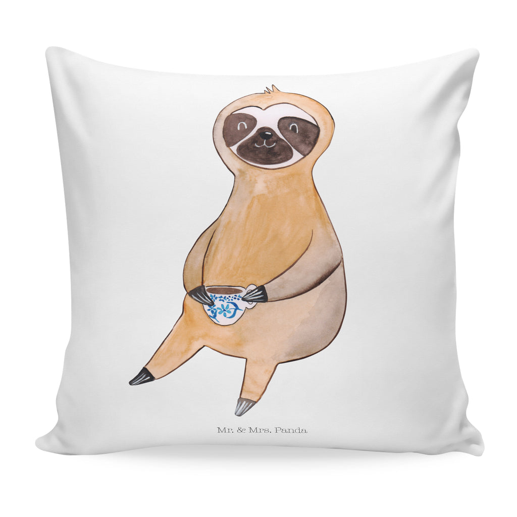 40x40 Kissen Faultier Kaffee Kissenhülle, Kopfkissen, Sofakissen, Dekokissen, Motivkissen, Faultier, Faultier Geschenk, Faultier Deko, Faultiere, faul, Lieblingstier, Kaffee, erster Kaffee, Morgenmuffel, Frühaufsteher, Kaffeetasse, Genießer, Coffee, Kaffeegetränk