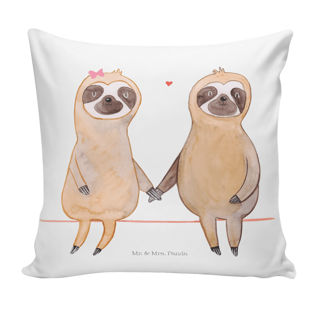 40x40 Kissen Faultier Pärchen Kissenhülle, Kopfkissen, Sofakissen, Dekokissen, Motivkissen, Faultier, Faultier Geschenk, Faultier Deko, Faultiere, faul, Lieblingstier, Liebe, Liebespaar, Faultierliebe, Faultierpärchen, verliebt, verlobt, gemeinsam, relaxen, Pärchen, Beziehung, Langsamkeit