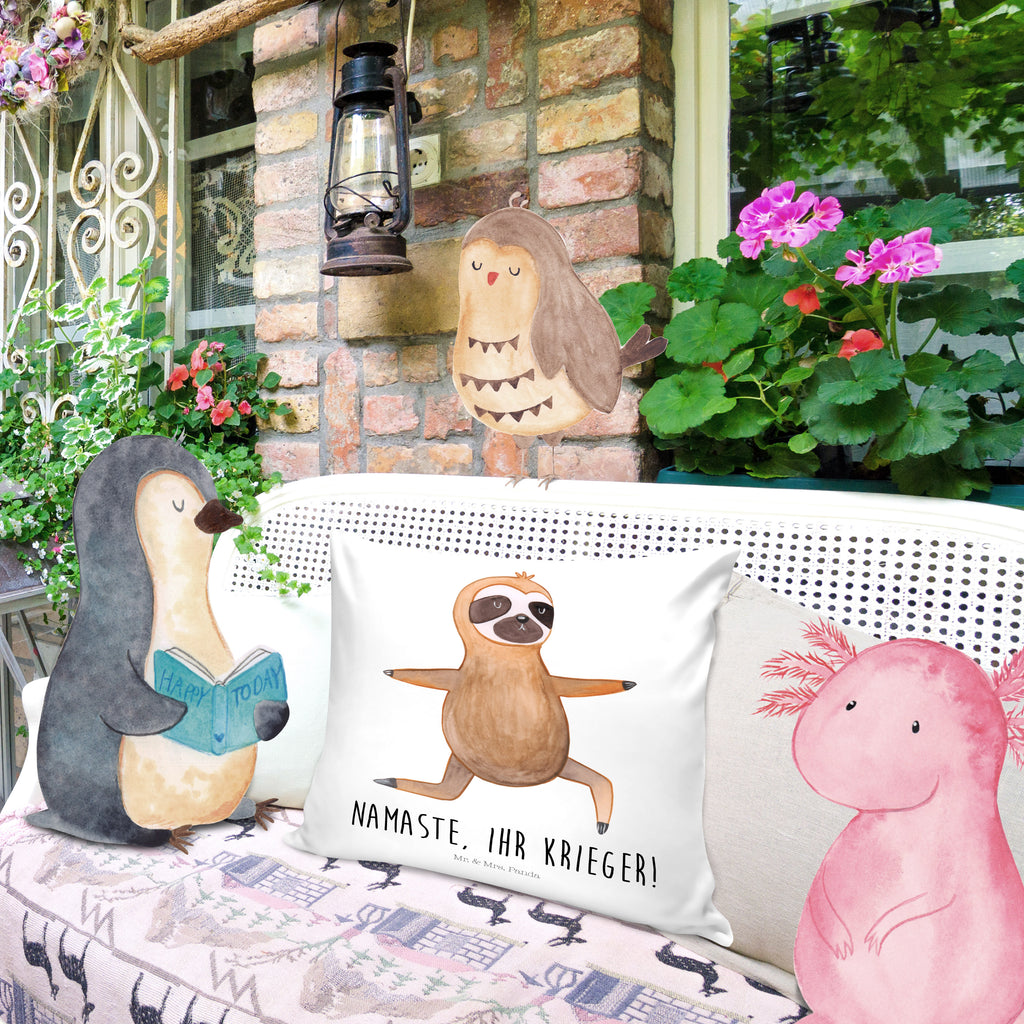 40x40 Kissen Faultier  Yoga Kissenhülle, Kopfkissen, Sofakissen, Dekokissen, Motivkissen, Faultier, Faultier Geschenk, Faultier Deko, Faultiere, faul, Lieblingstier, Yoga, Namaste, Krieger, Yogaübungen, Meditation, Atmung, Gelassenheit, Entspannung