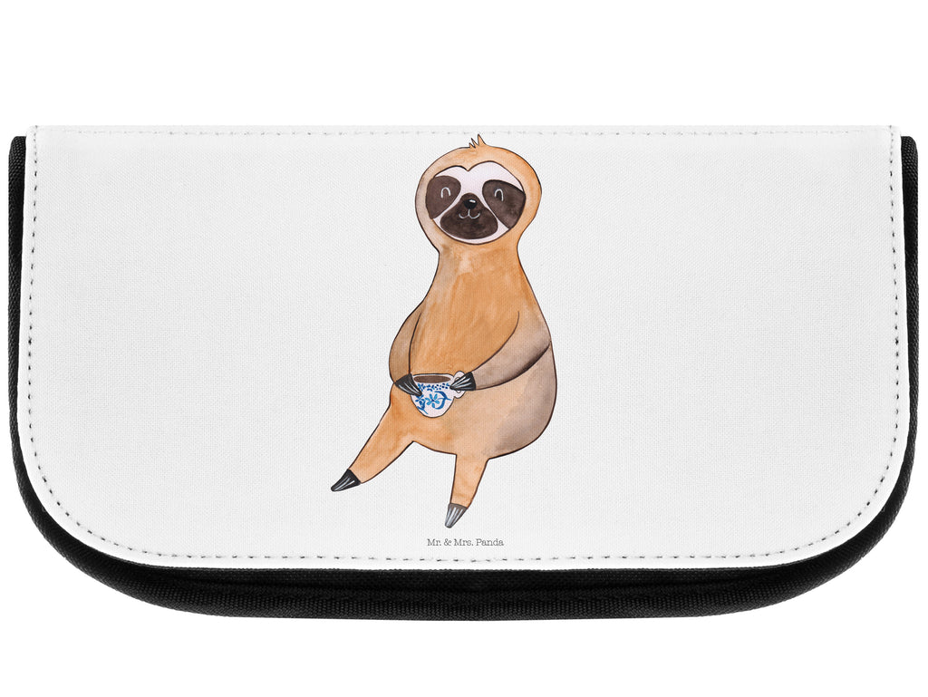 Kosmetiktasche Faultier Kaffee Kosmetikbeutel, Kulturtasche, Kulturbeutel, Schminktasche, Make-Up Tasche, Faultier, Faultier Geschenk, Faultier Deko, Faultiere, faul, Lieblingstier, Kaffee, erster Kaffee, Morgenmuffel, Frühaufsteher, Kaffeetasse, Genießer, Coffee, Kaffeegetränk