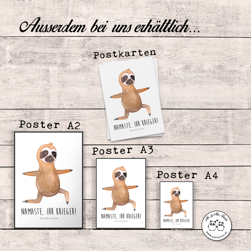 Poster Faultier  Yoga Poster, Wandposter, Bild, Wanddeko, Küchenposter, Kinderposter, Wanddeko Bild, Raumdekoration, Wanddekoration, Handgemaltes Poster, Mr. & Mrs. Panda Poster, Designposter, Kunstdruck, Posterdruck, Faultier, Faultier Geschenk, Faultier Deko, Faultiere, faul, Lieblingstier, Yoga, Namaste, Krieger, Yogaübungen, Meditation, Atmung, Gelassenheit, Entspannung
