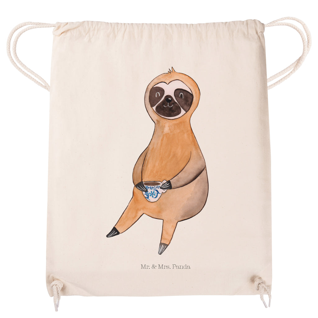 Sportbeutel Faultier Kaffee Turnbeutel, Beutel, Sporttasche, Tasche, Stoffbeutel, Faultier, Faultier Geschenk, Faultier Deko, Faultiere, faul, Lieblingstier, Kaffee, erster Kaffee, Morgenmuffel, Frühaufsteher, Kaffeetasse, Genießer, Coffee, Kaffeegetränk