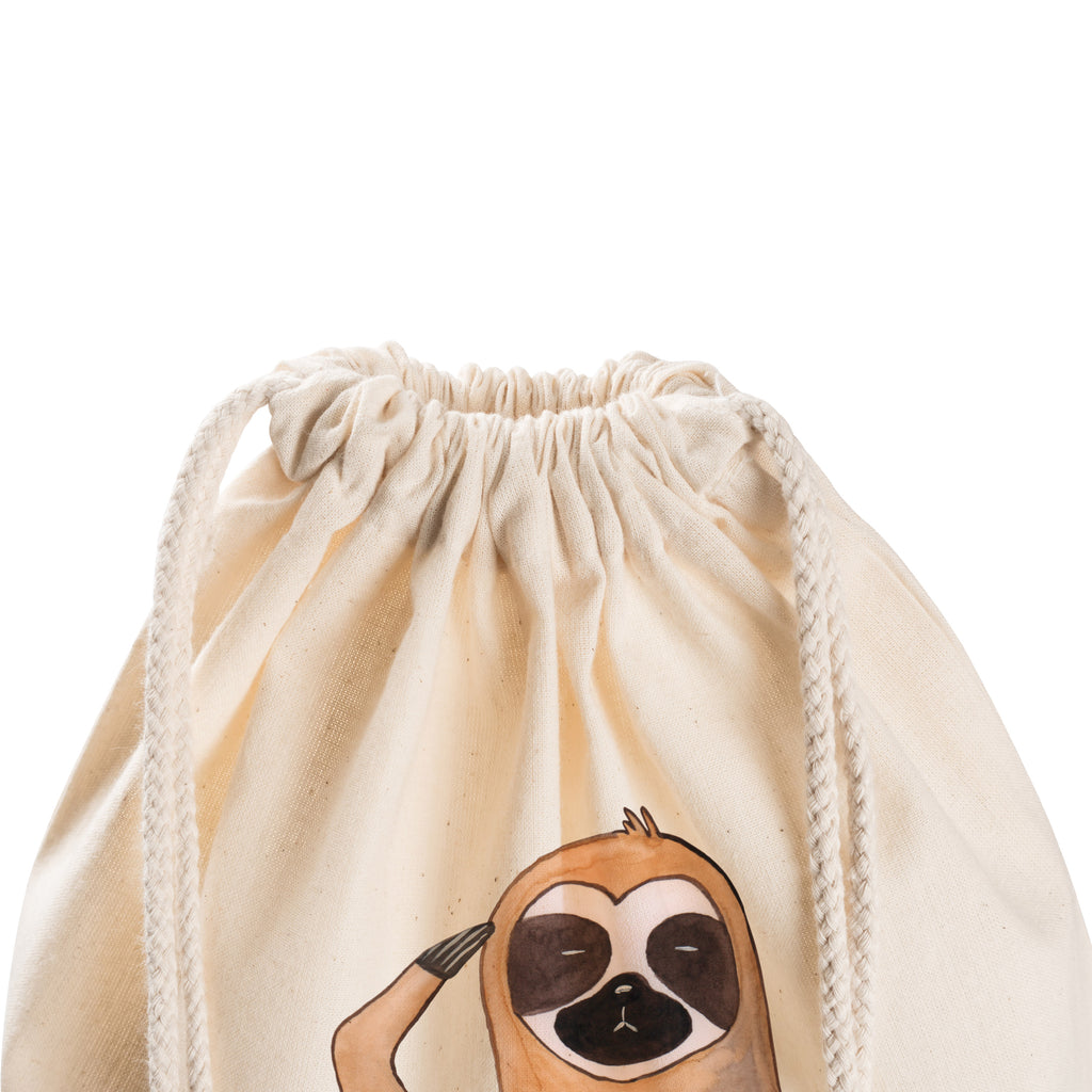 Sportbeutel Faultier Vogel zeigen Turnbeutel, Beutel, Sporttasche, Tasche, Stoffbeutel, Faultier, Faultier Geschenk, Faultier Deko, Faultiere, faul, Lieblingstier, Spinner, früher Vogel, der frühe Vogel, Frühaufsteher, Morgenmuffel, Vogel, Faultierwelt