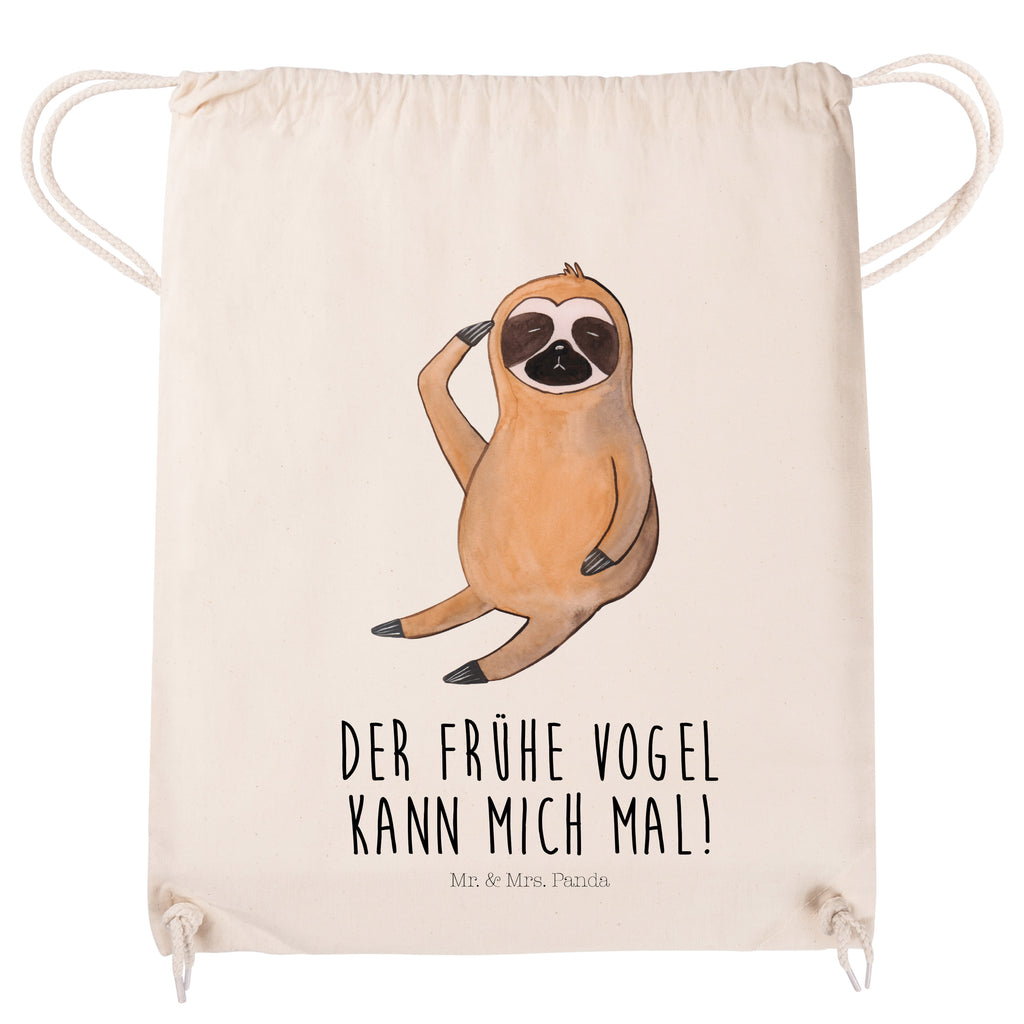 Sportbeutel Faultier Vogel zeigen Turnbeutel, Beutel, Sporttasche, Tasche, Stoffbeutel, Faultier, Faultier Geschenk, Faultier Deko, Faultiere, faul, Lieblingstier, Spinner, früher Vogel, der frühe Vogel, Frühaufsteher, Morgenmuffel, Vogel, Faultierwelt