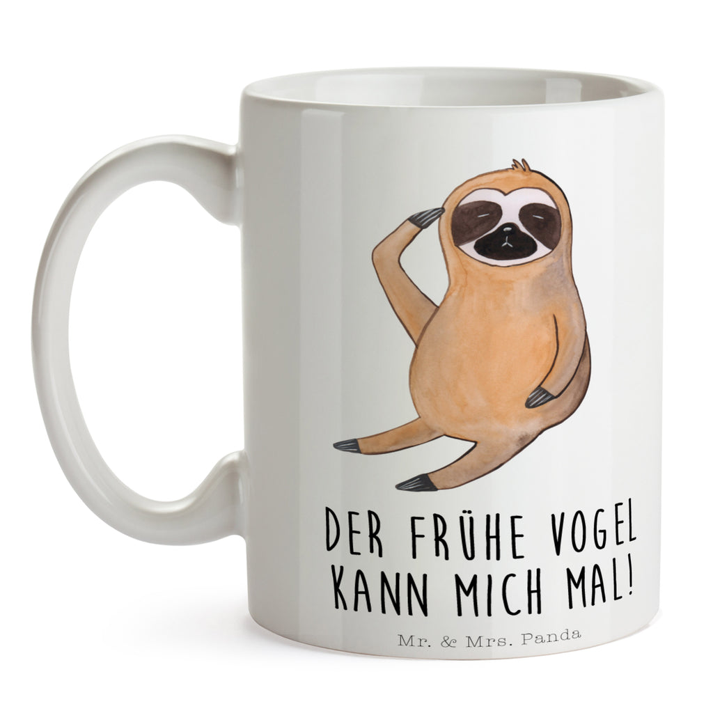 Tasse Faultier Vogel zeigen Faultier, Faultiere, faul, Lieblingstier, Spinner, früher Vogel, der frühe Vogel, Frühaufsteher, Morgenmuffel, Vogel, Faultierwelt Becher, Kaffeetasse, Kaffeebecher, Tee, Frühstück, Büro  Faultier, Faultier Geschenk, Faultier Deko