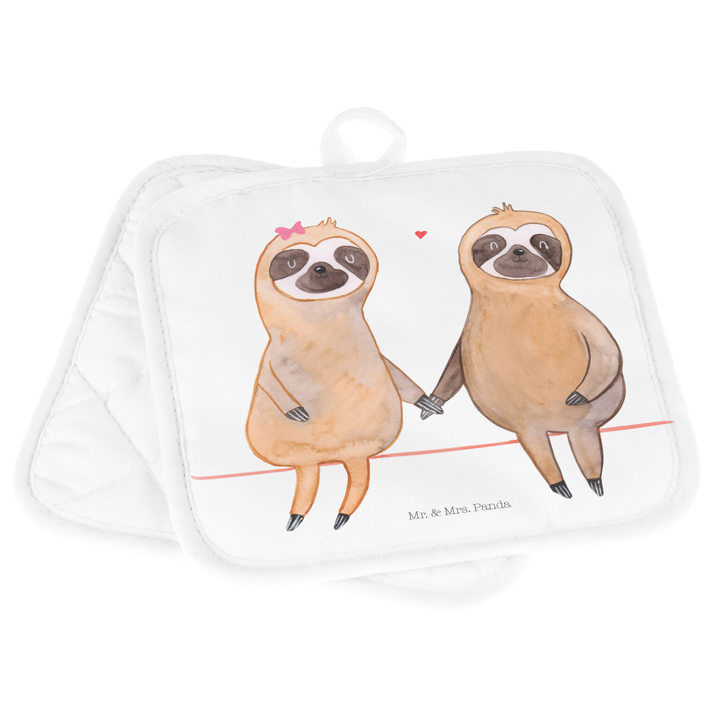2er Set Topflappen  Faultier Pärchen Topflappen, Topfuntersetzer, Ofenhandschuh, Topflappen Set, Topflappen lustig, Topflappen mit Spruch, Faultier, Faultier Geschenk, Faultier Deko, Faultiere, faul, Lieblingstier, Liebe, Liebespaar, Faultierliebe, Faultierpärchen, verliebt, verlobt, gemeinsam, relaxen, Pärchen, Beziehung, Langsamkeit