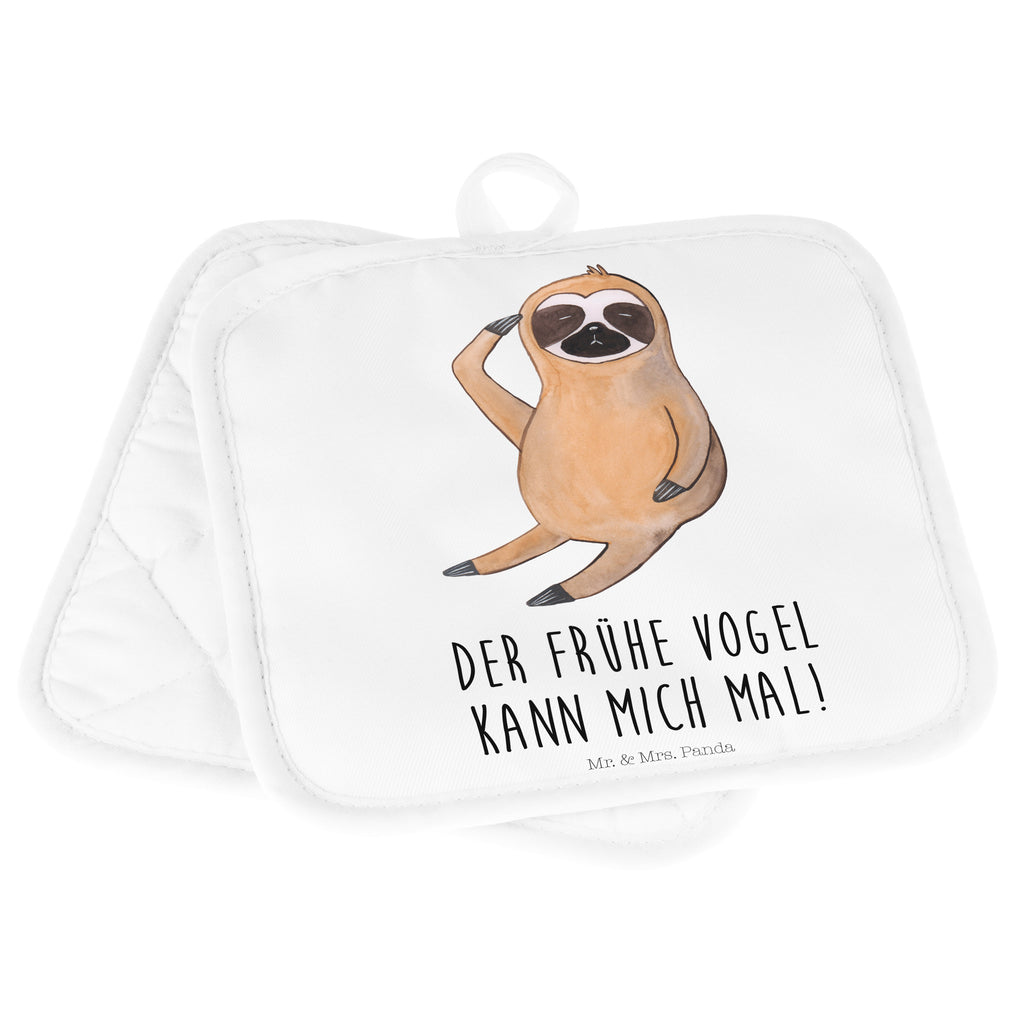2er Set Topflappen  Faultier Vogel zeigen Topflappen, Topfuntersetzer, Ofenhandschuh, Topflappen Set, Topflappen lustig, Topflappen mit Spruch, Faultier, Faultier Geschenk, Faultier Deko, Faultiere, faul, Lieblingstier, Spinner, früher Vogel, der frühe Vogel, Frühaufsteher, Morgenmuffel, Vogel, Faultierwelt