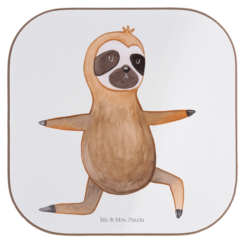 Quadratische Untersetzer Faultier  Yoga Bierdeckel, Glasuntersetzer, Untersetzer Gläser, Getränkeuntersetzer, Faultier, Faultier Geschenk, Faultier Deko, Faultiere, faul, Lieblingstier, Yoga, Namaste, Krieger, Yogaübungen, Meditation, Atmung, Gelassenheit, Entspannung