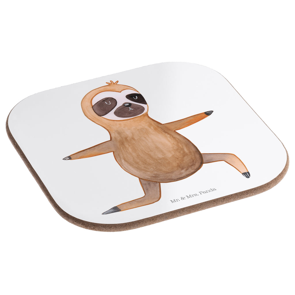 Quadratische Untersetzer Faultier  Yoga Bierdeckel, Glasuntersetzer, Untersetzer Gläser, Getränkeuntersetzer, Faultier, Faultier Geschenk, Faultier Deko, Faultiere, faul, Lieblingstier, Yoga, Namaste, Krieger, Yogaübungen, Meditation, Atmung, Gelassenheit, Entspannung