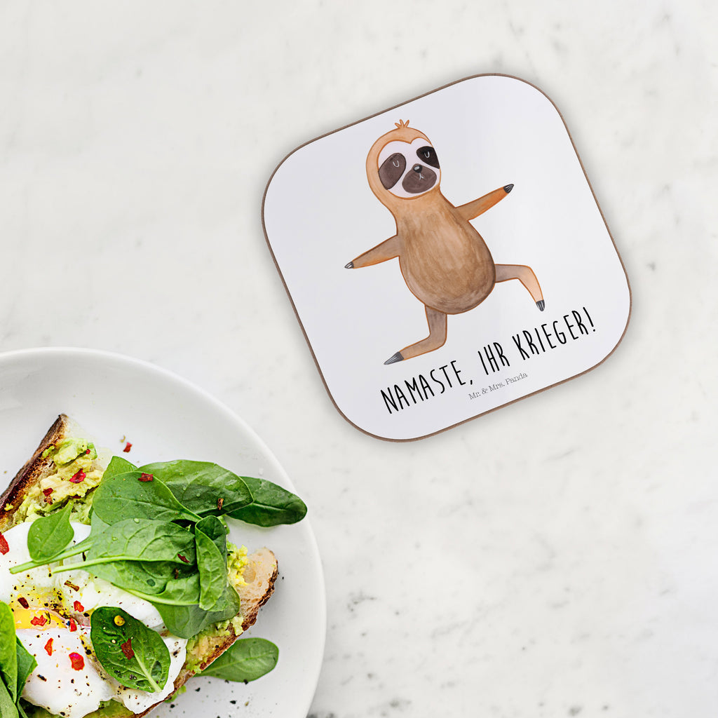 Quadratische Untersetzer Faultier  Yoga Bierdeckel, Glasuntersetzer, Untersetzer Gläser, Getränkeuntersetzer, Faultier, Faultier Geschenk, Faultier Deko, Faultiere, faul, Lieblingstier, Yoga, Namaste, Krieger, Yogaübungen, Meditation, Atmung, Gelassenheit, Entspannung