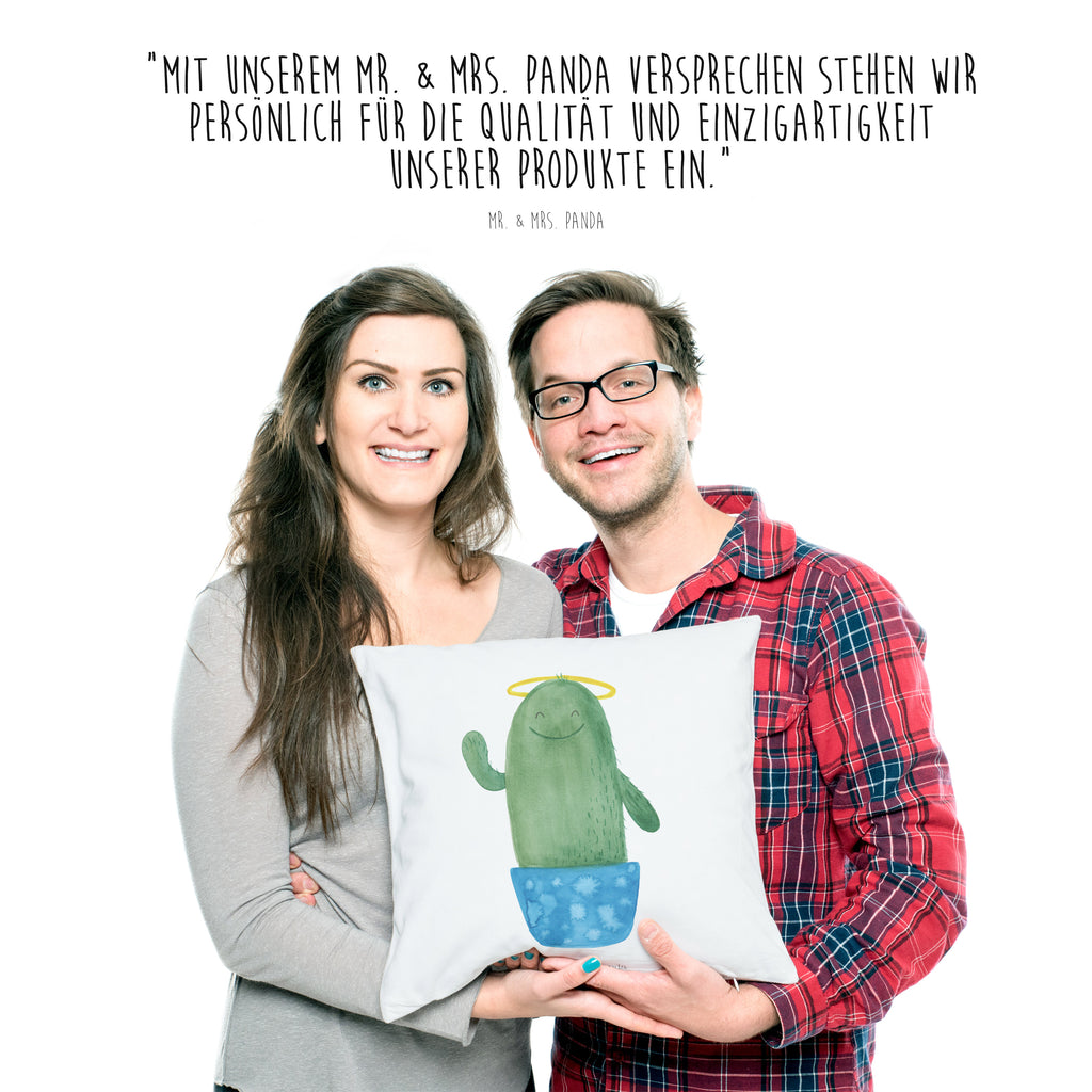 40x40 Kissen Kaktus Heilig Kissenhülle, Kopfkissen, Sofakissen, Dekokissen, Motivkissen, Kaktus, Kakteen, frech, lustig, Kind, Eltern, Familie, Bruder, Schwester, Schwestern, Freundin, Heiligenschein