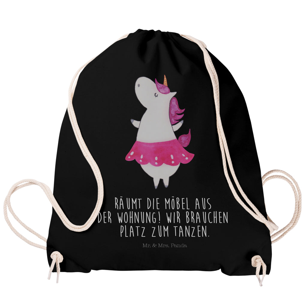 Sportbeutel Einhorn Ballerina Turnbeutel, Beutel, Sporttasche, Tasche, Stoffbeutel, Einhorn, Einhörner, Einhorn Deko, Pegasus, Unicorn, Tanzen, Ballerina, Party, Wohnung, Spaß, Feiern, Geburtstag, Tänzerin, Lebenslust, Lebensfreude