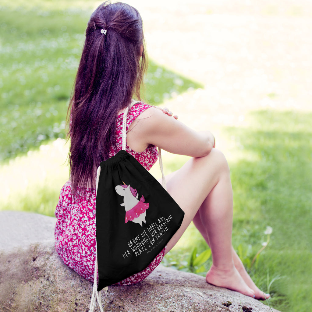 Sportbeutel Einhorn Ballerina Turnbeutel, Beutel, Sporttasche, Tasche, Stoffbeutel, Einhorn, Einhörner, Einhorn Deko, Pegasus, Unicorn, Tanzen, Ballerina, Party, Wohnung, Spaß, Feiern, Geburtstag, Tänzerin, Lebenslust, Lebensfreude