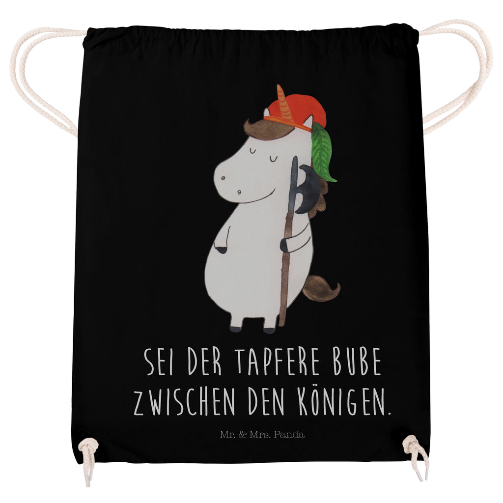 Sportbeutel Einhorn Bube Turnbeutel, Beutel, Sporttasche, Tasche, Stoffbeutel, Einhorn, Einhörner, Einhorn Deko, Pegasus, Unicorn, Bube, Mittelalter