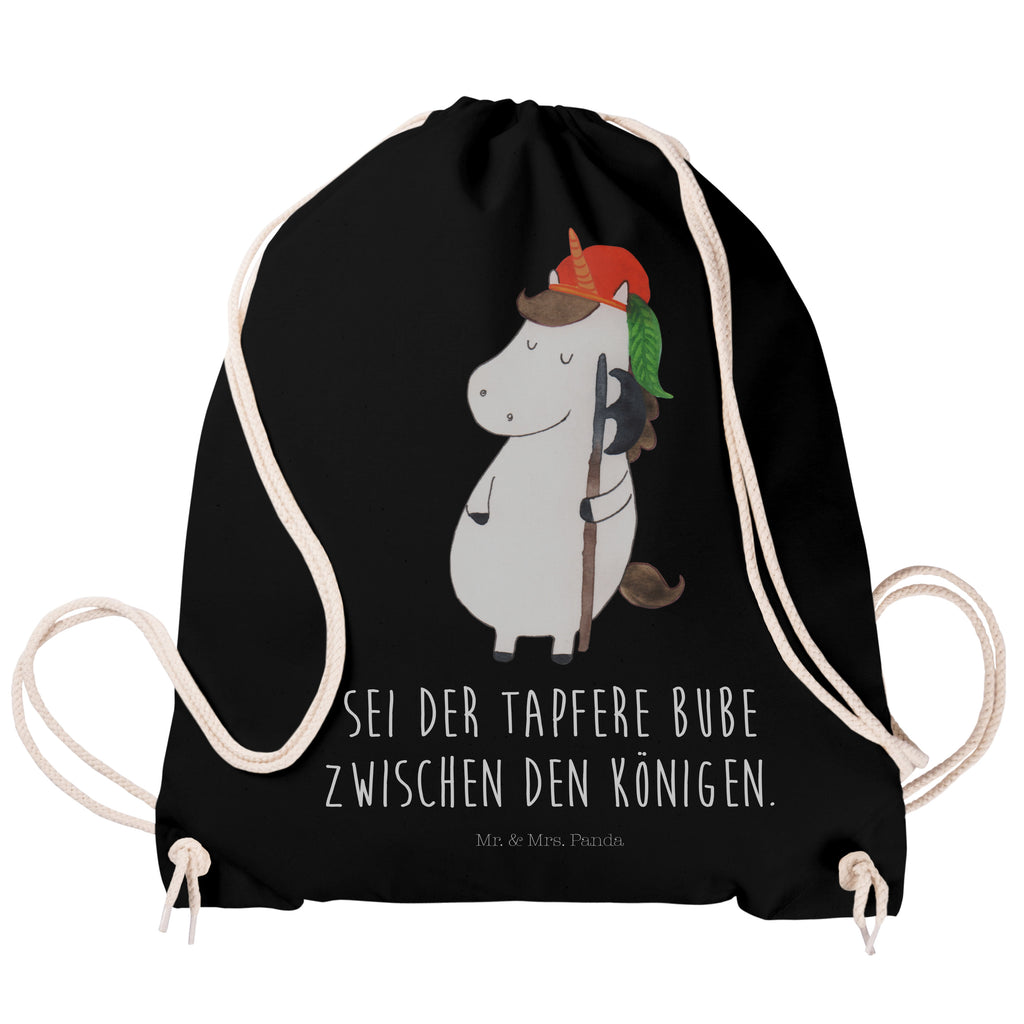 Sportbeutel Einhorn Bube Turnbeutel, Beutel, Sporttasche, Tasche, Stoffbeutel, Einhorn, Einhörner, Einhorn Deko, Pegasus, Unicorn, Bube, Mittelalter