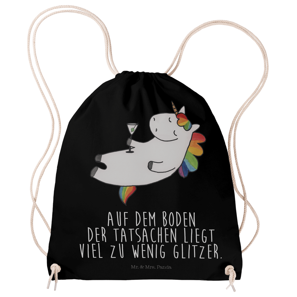 Sportbeutel Einhorn Cocktail Turnbeutel, Beutel, Sporttasche, Tasche, Stoffbeutel, Einhorn, Einhörner, Einhorn Deko, Pegasus, Unicorn, Party, Spaß, Feiern, Caipirinha, Rum, Cuba Libre, Sekt, Freundin, Geburtstag, lustig, witzig, Spruch, Glitzer