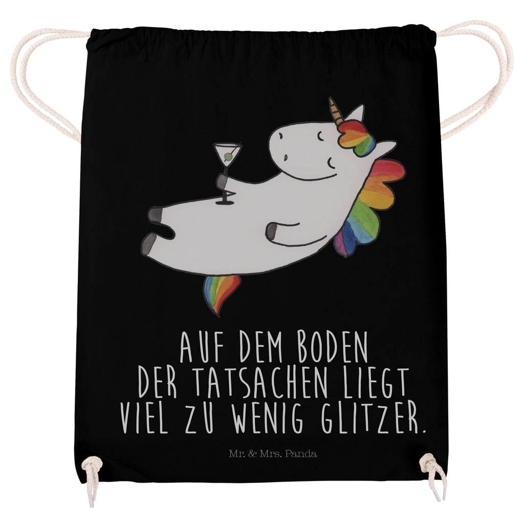 Sportbeutel Einhorn Cocktail Turnbeutel, Beutel, Sporttasche, Tasche, Stoffbeutel, Einhorn, Einhörner, Einhorn Deko, Pegasus, Unicorn, Party, Spaß, Feiern, Caipirinha, Rum, Cuba Libre, Sekt, Freundin, Geburtstag, lustig, witzig, Spruch, Glitzer