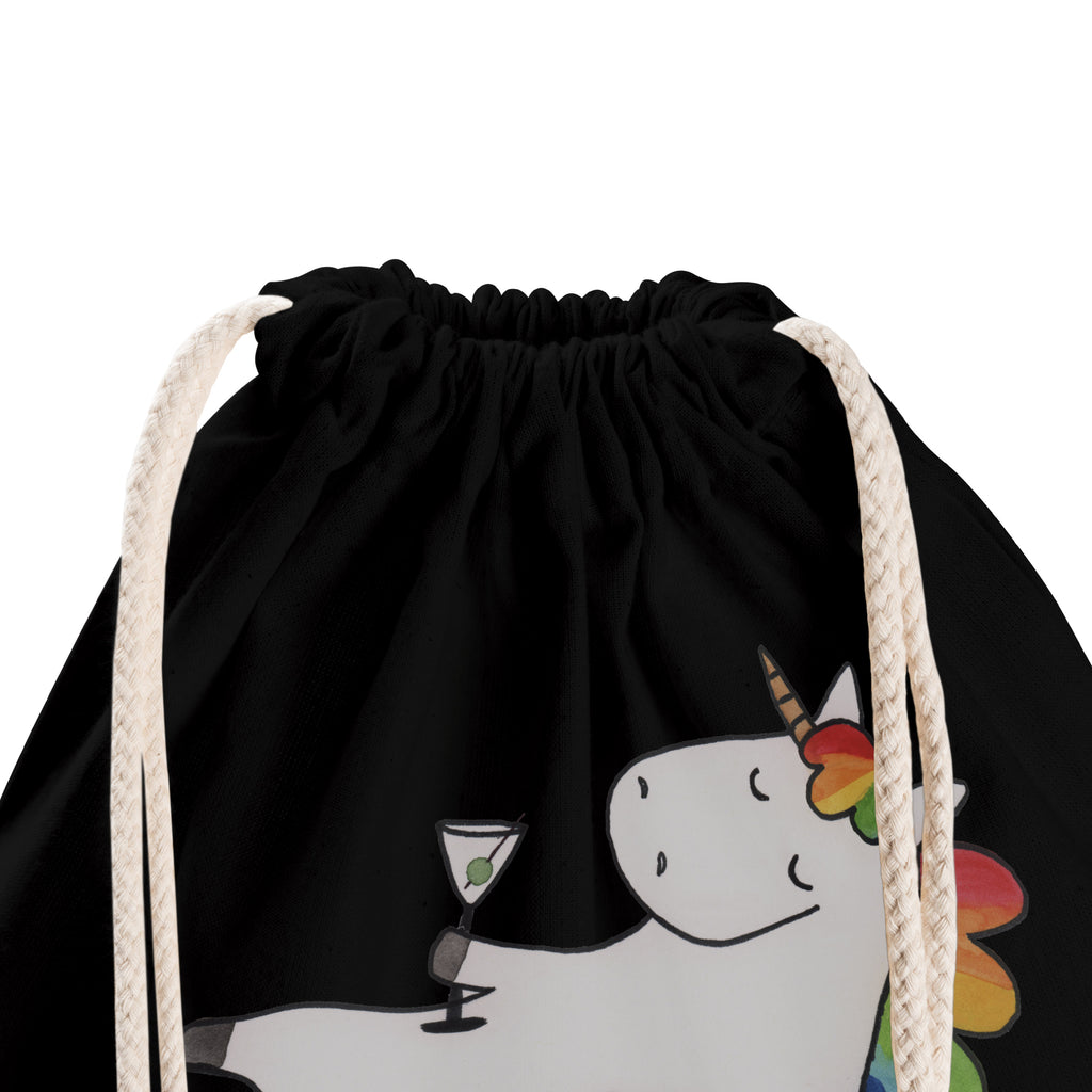 Sportbeutel Einhorn Cocktail Turnbeutel, Beutel, Sporttasche, Tasche, Stoffbeutel, Einhorn, Einhörner, Einhorn Deko, Pegasus, Unicorn, Party, Spaß, Feiern, Caipirinha, Rum, Cuba Libre, Sekt, Freundin, Geburtstag, lustig, witzig, Spruch, Glitzer